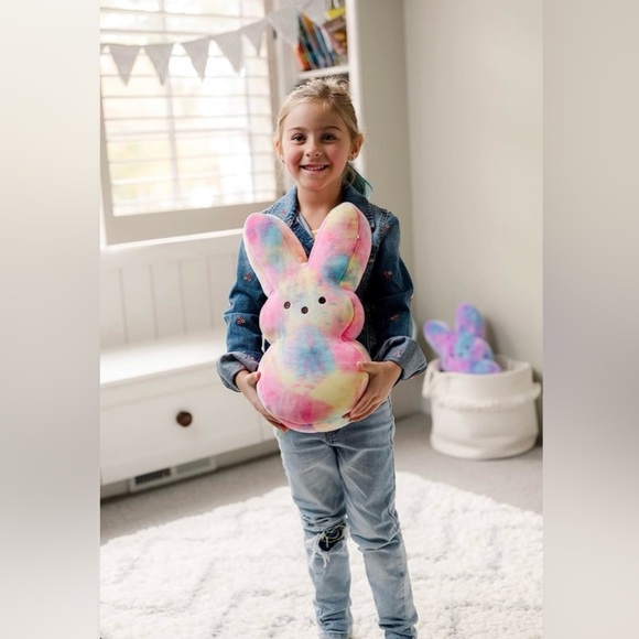 NWT Colorful Tie-Dye PEEP Bunny Plush - Picture 2 of 5